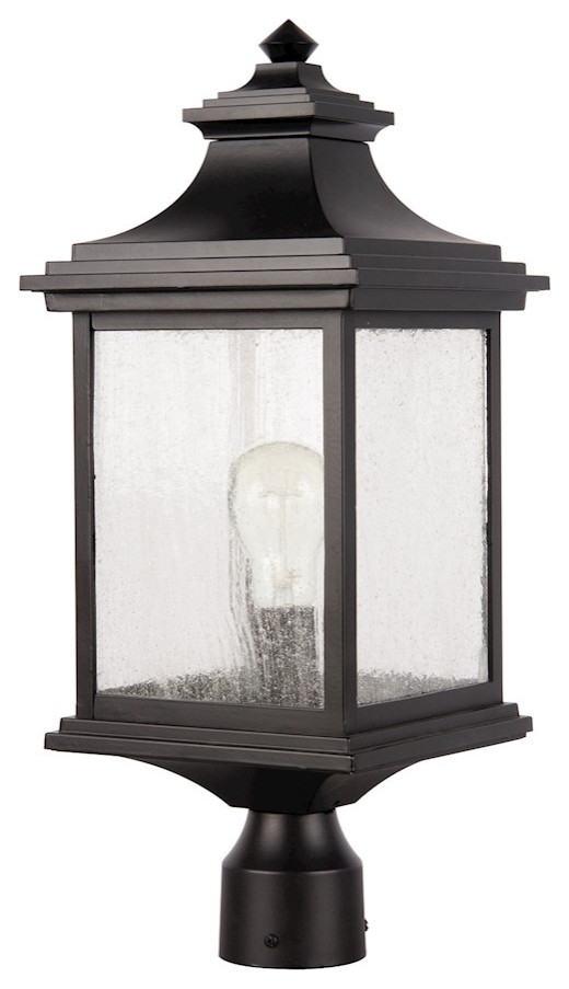 Craftmade Outdoor Gentry Medium Post Mount  Midnight   Traditional   Post Lights   by ShopFreely  Houzz