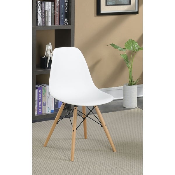 Furniture of America Suff Modern Plastic Accent Chairs (Set of 2)