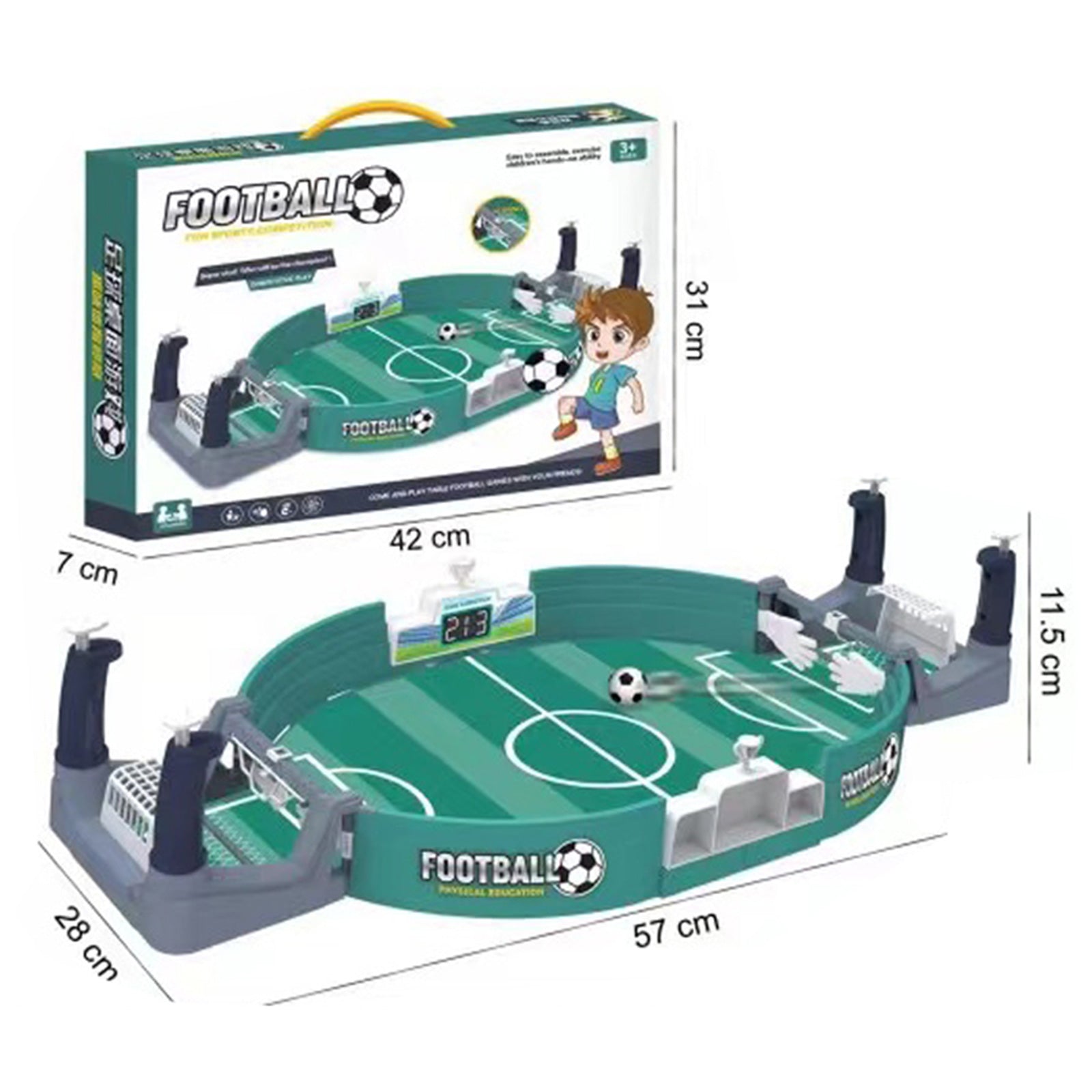 Clearance! Mini Foosball Games with 7 Pcs Mini Football, Football Tables Football Games Table Top Football Game, Table Top Soccer Game for Kids, Desktop Sport Board Game for Family Game Night Fun