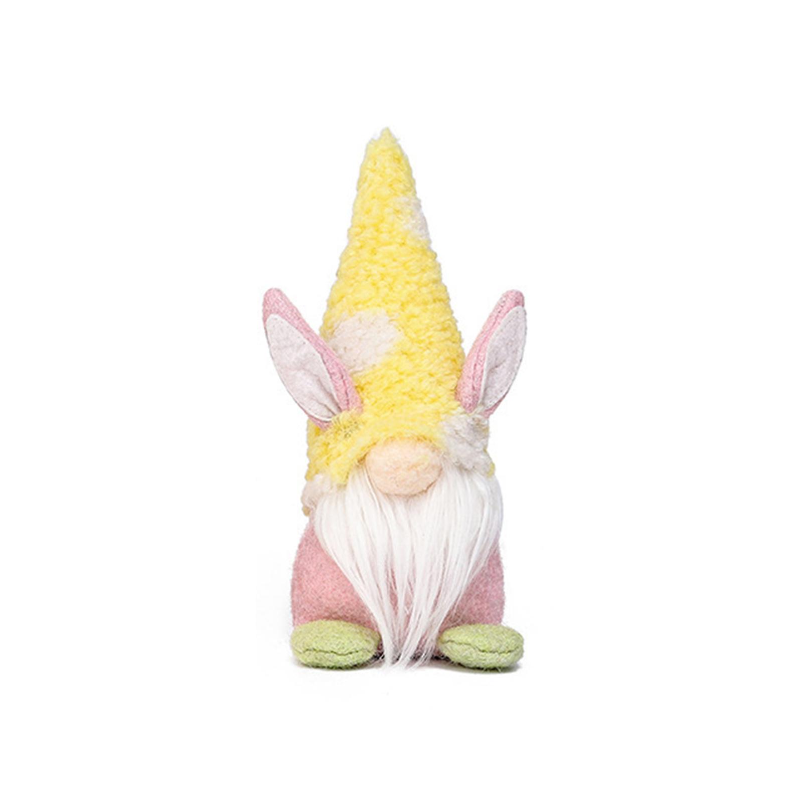 1pcs Handmade Gnome Faceless Plush Doll For Kids Women Men Easter Decoration Ornament Gift Yellow No.262021