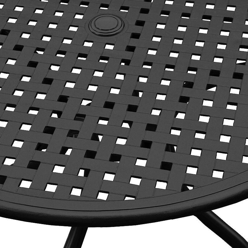 Oakland Living Outdoor Mesh Round Patio Dining Table