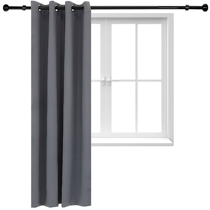 Sunnydaze Outdoor Blackout Curtain Panel - Gray - 52 in x 84 in