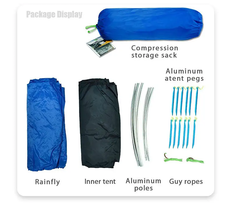 Couples Lightweight Cabin Waterproof 2 Person Electric Sun Protective Hiking Automatic Camping Tent