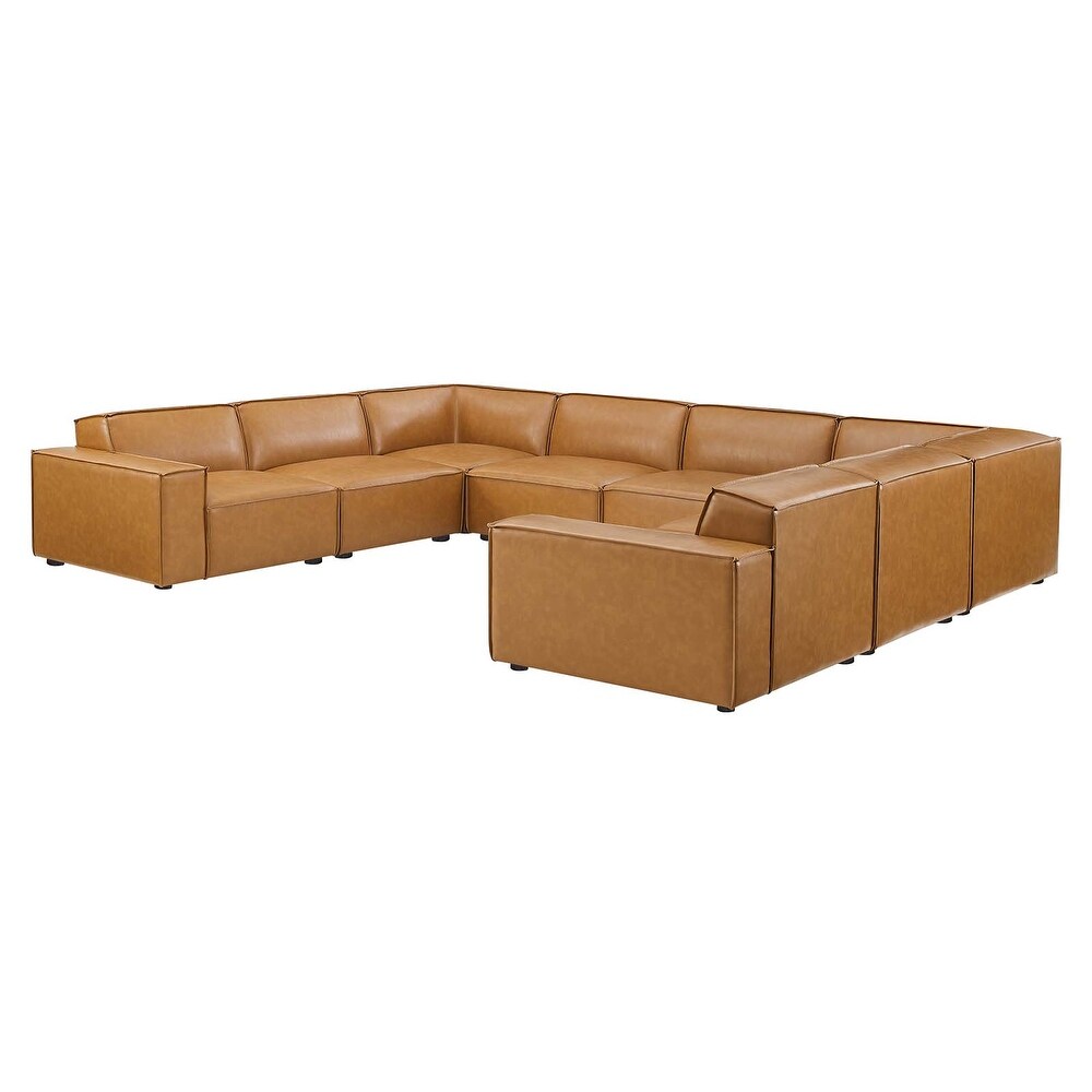 Restore 8 Piece Vegan Leather Sectional Sofa