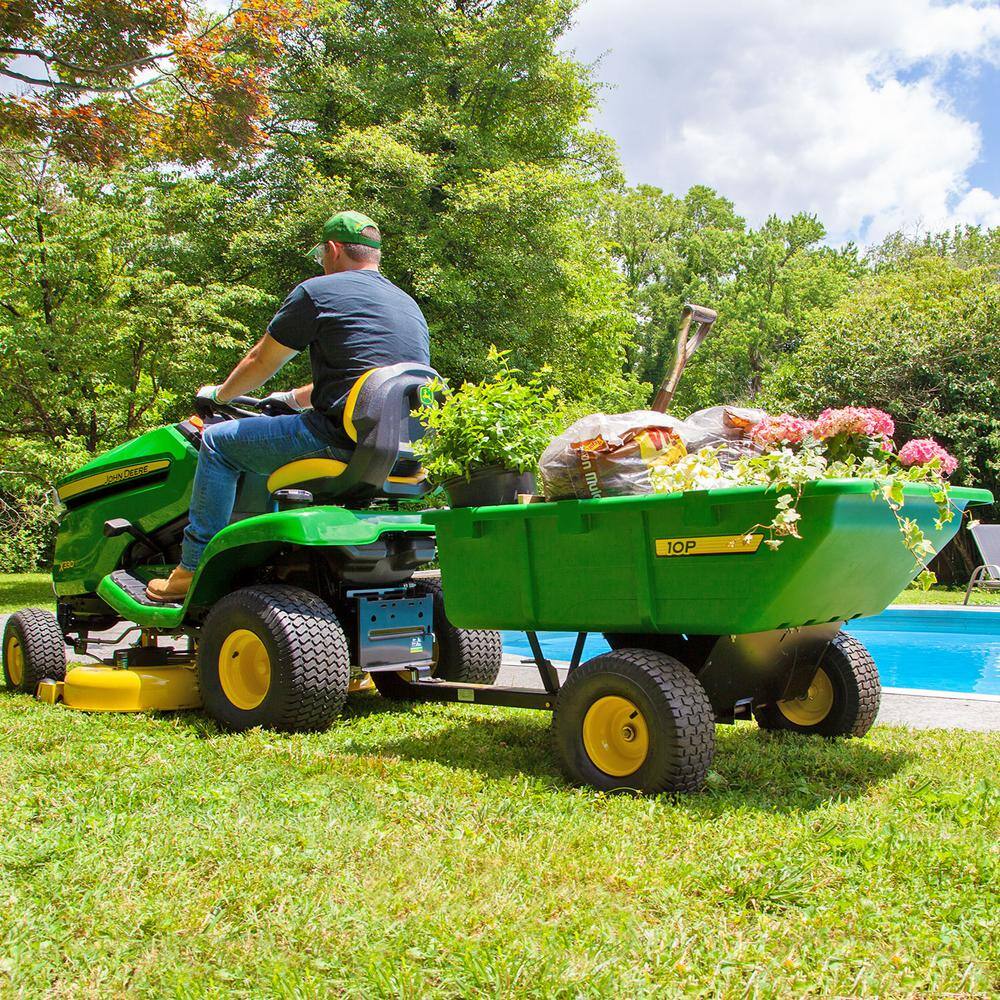 John Deere PCT-100JDC 650 lb. 10 cu. ft. Tow-Behind Poly Utility Cart