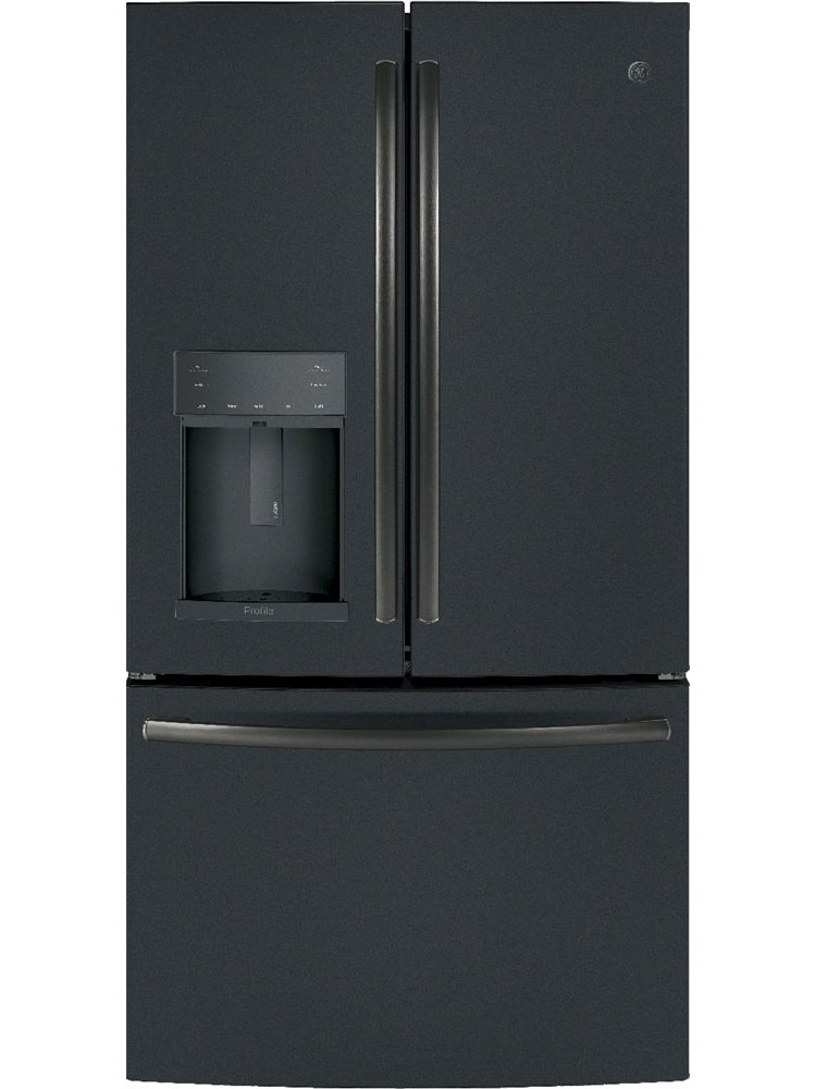 GE Profile ADA ENERGY STAR 22.1 Cu. Ft. Black Slate Counter-Depth French-Door Refrigerator With Hands-Free AutoFill