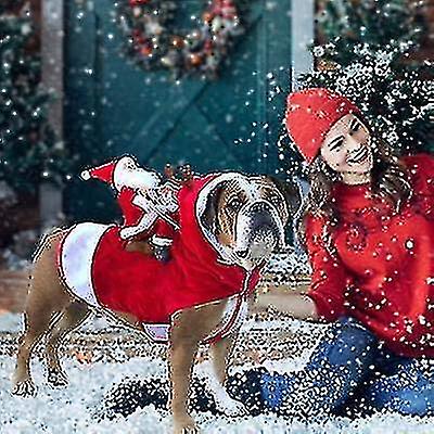 Dog Christmas Costume Dog Santa Claus Costume Dog Cat Christmas Holiday Outfit Pet Christmas Clothes