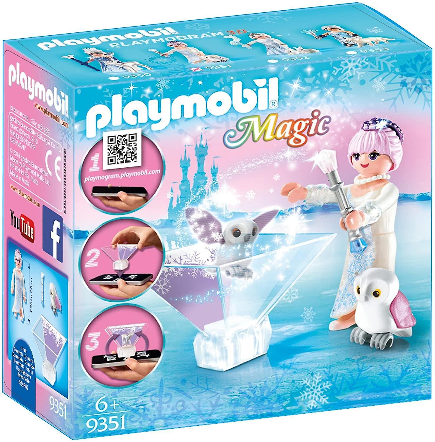 Playmobil Magic Playmogram 3D Ice Flower Princess Doll Docka