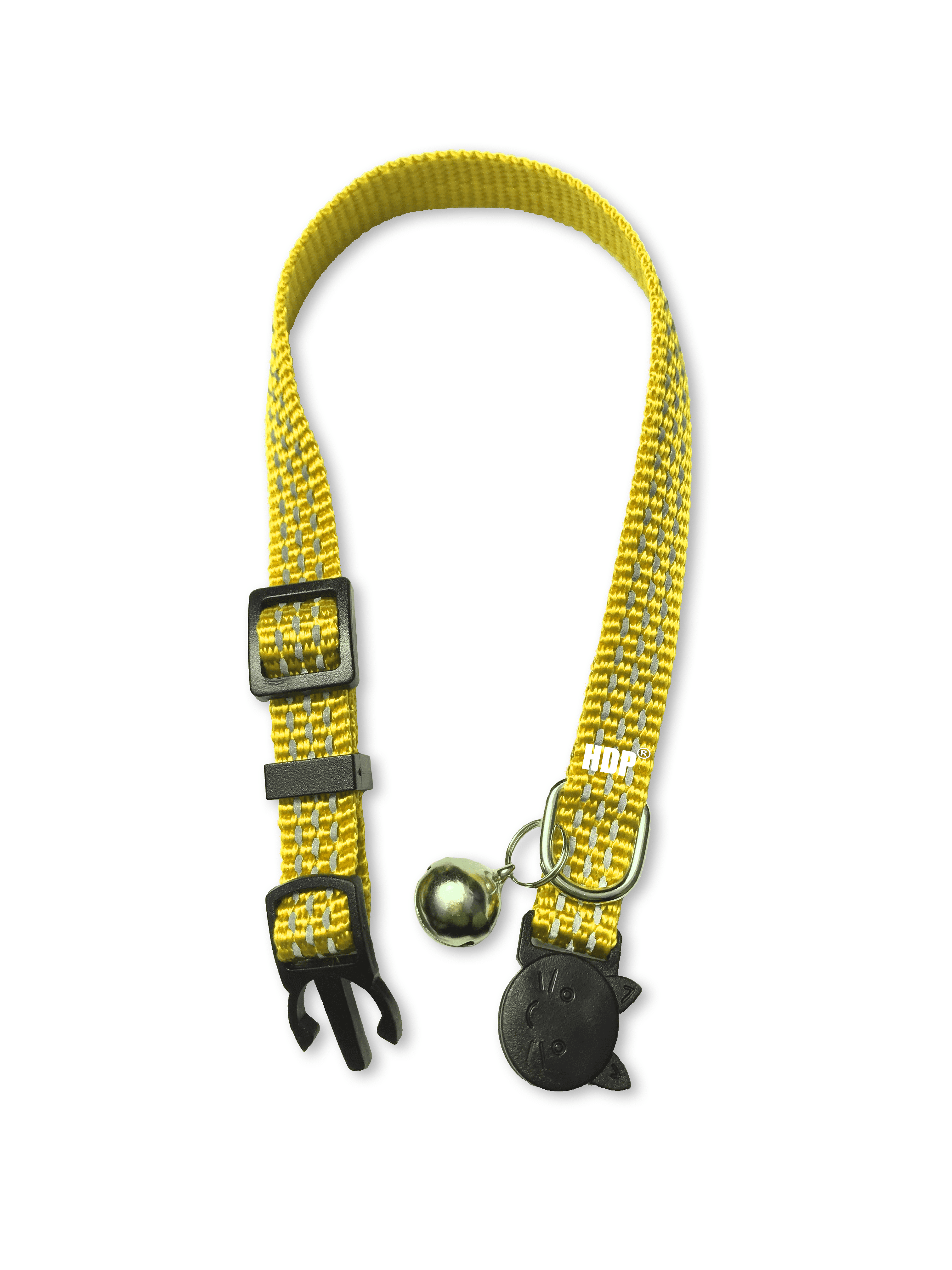 HDP Breakaway Reflective Cat Collars  Color:Yellow