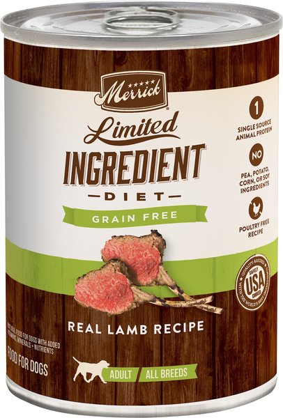 Merrick Limited Ingredient Diet Grain-Free Real Lamb Recipe Canned Dog Food