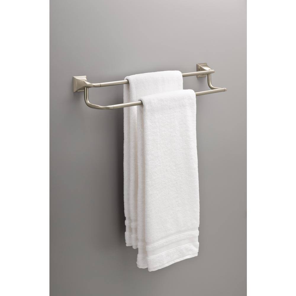 Delta Everly 24 in. Double Towel Bar in SpotShield Brushed Nickel EVE25-DN