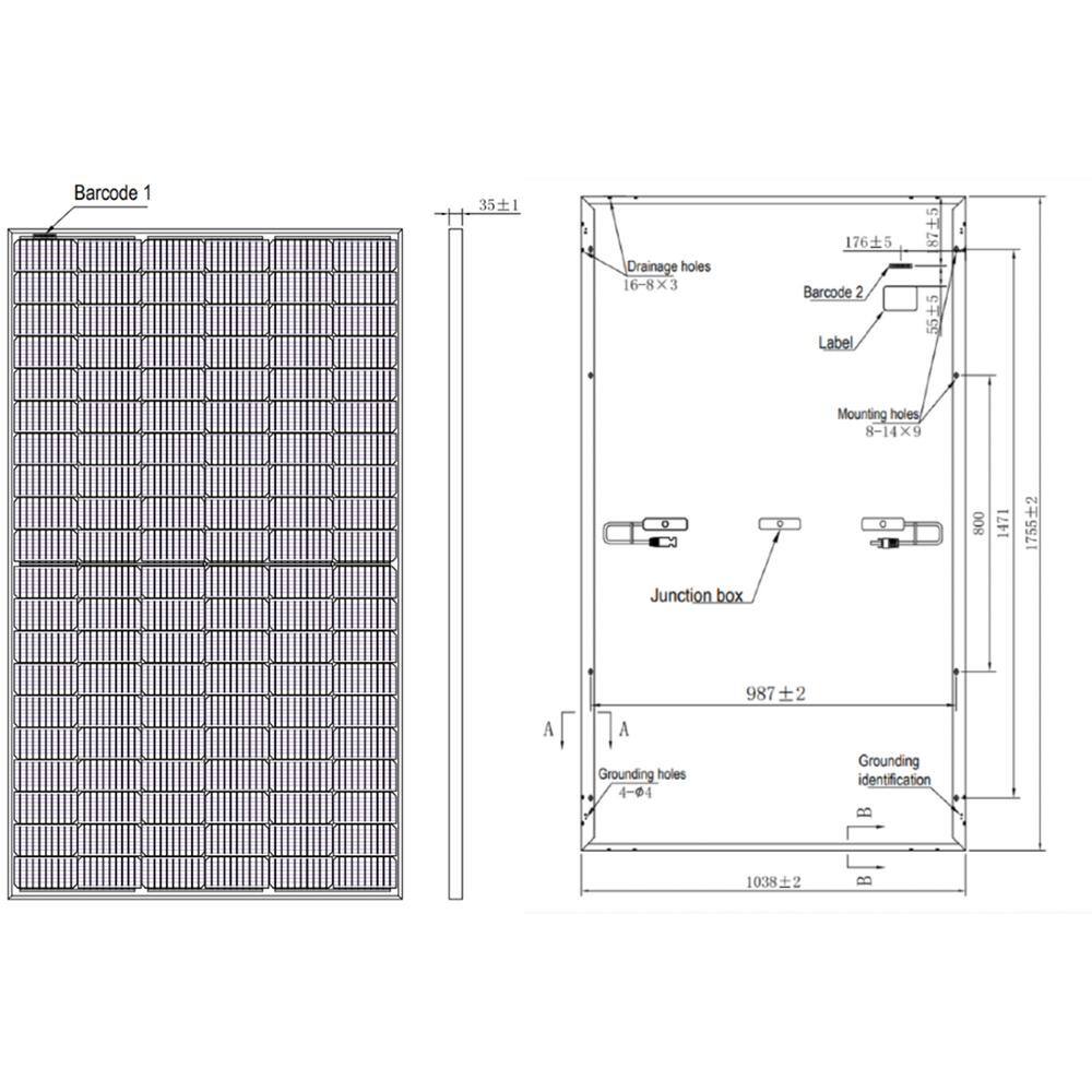 Grape Solar 370-Watt Monocrystalline Solar Panel (31-Pack) GS-M120-370-PALLET