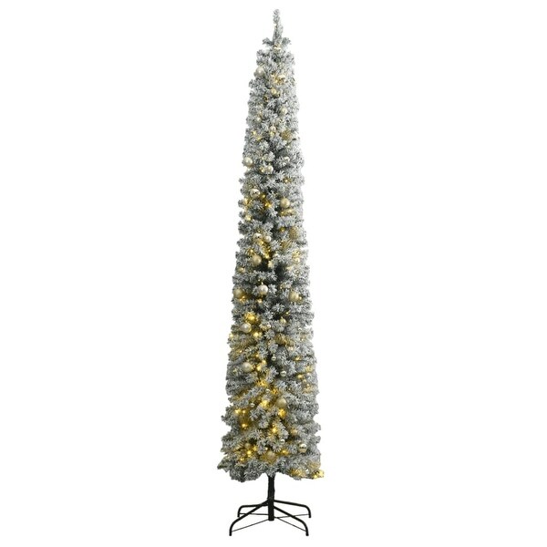 vidaXL Christmas Tree Decoration Artificial Slim Tree with Stand Green PVC