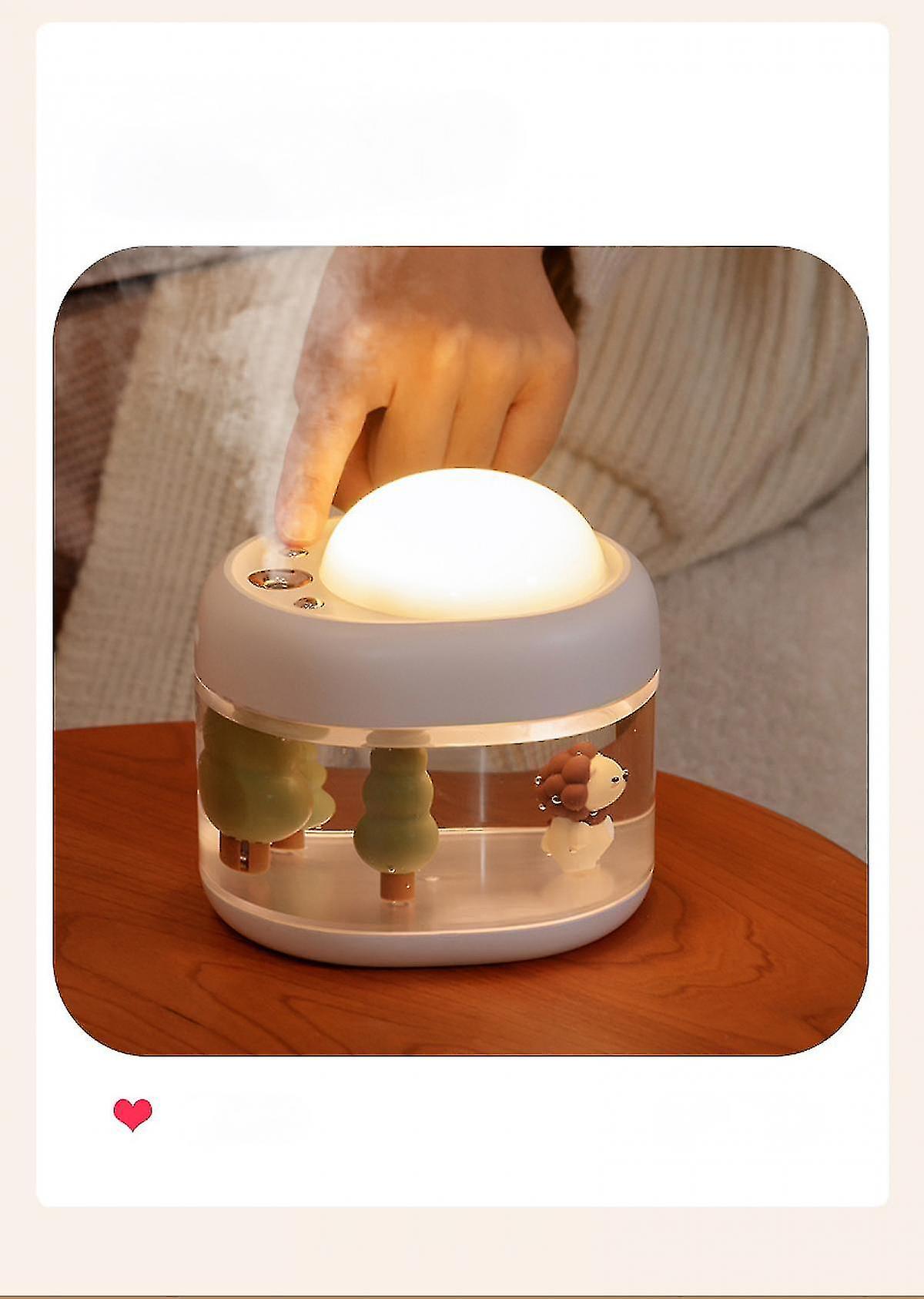 Projection Lamp Humidifier Usb Rechargeable Rotating Projection Star Lamp Cute Mute