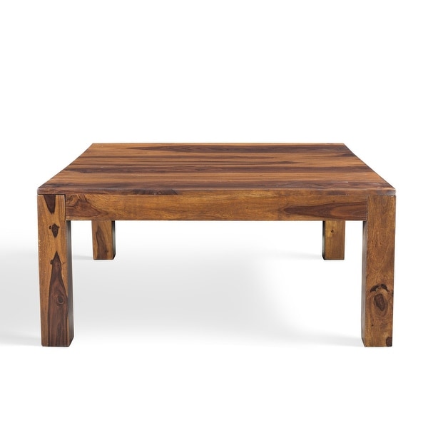 Handmade Cube Low Square Coffee Table (India) - 15.75