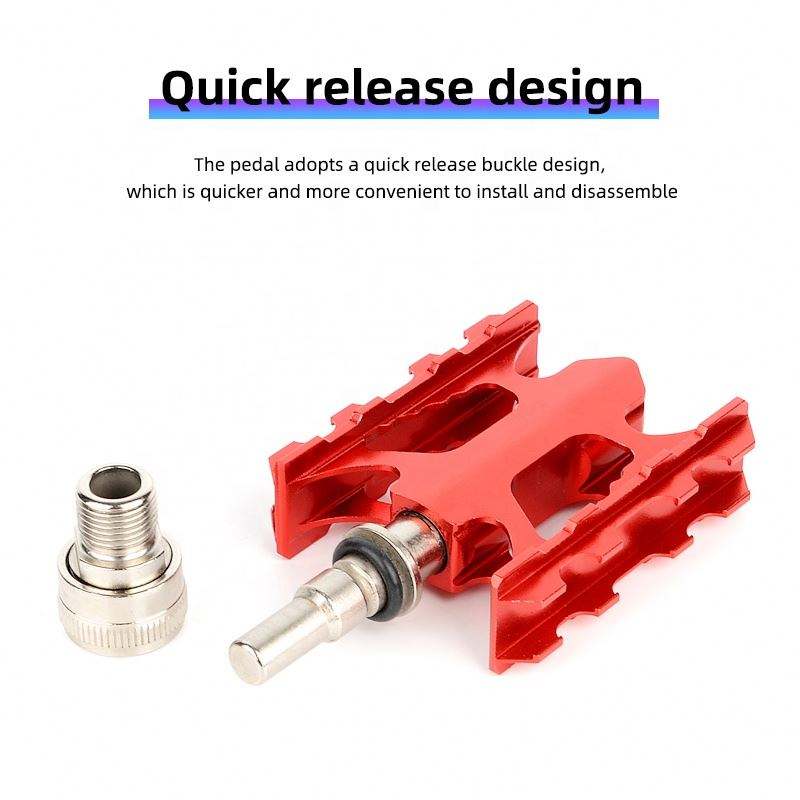 Sealed Bearing Pedals With High Quality Aluminum alloy DU Quick Release Bicycle Pedal Light Weight Bike Parts