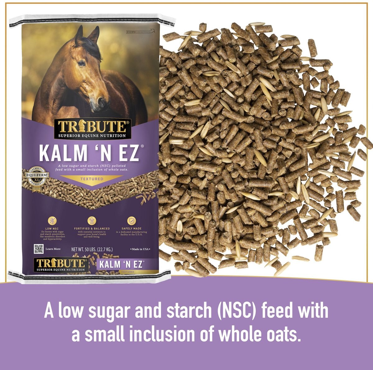 Tribute Equine Nutrition Kalm 'N EZ Textured Horse Feed