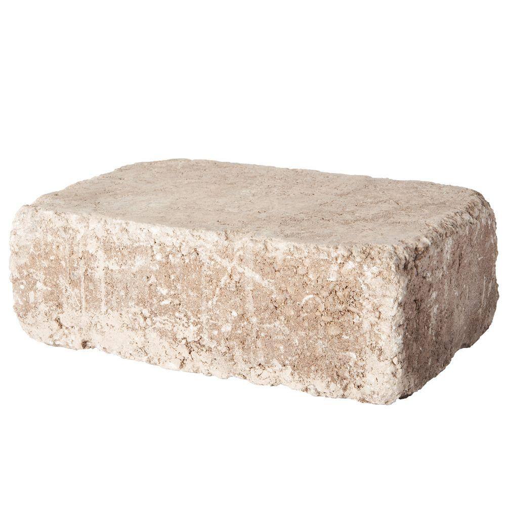 Pavestone RumbleStone Large 3.5 in. x 10.5 in. x 7 in. Cafe Concrete Garden Wall Block (96 Pcs.  24.5 sq. ft.  Pallet) 91969