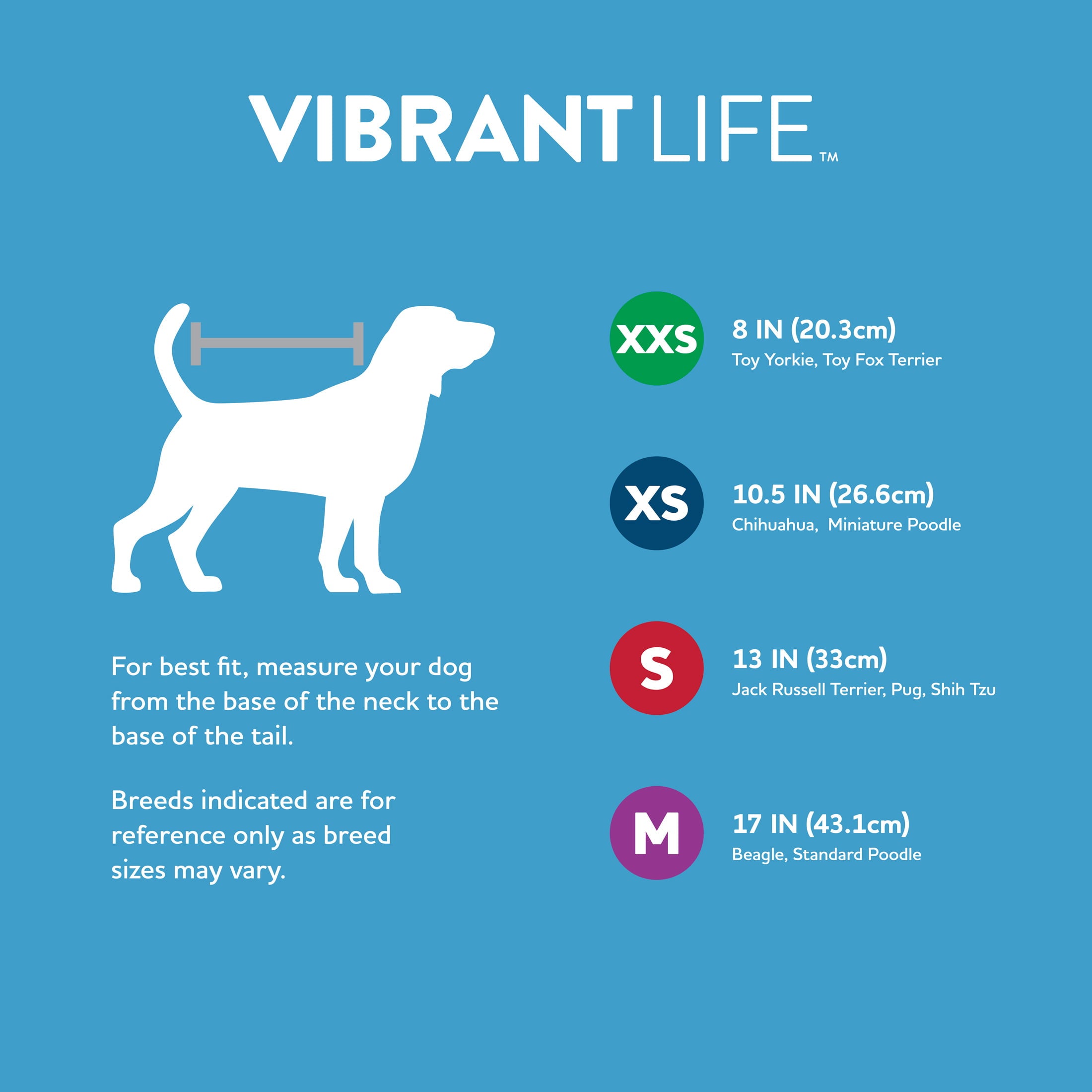 Vibrant Life Namaste Dog Hoodie， Blue， Extra Small