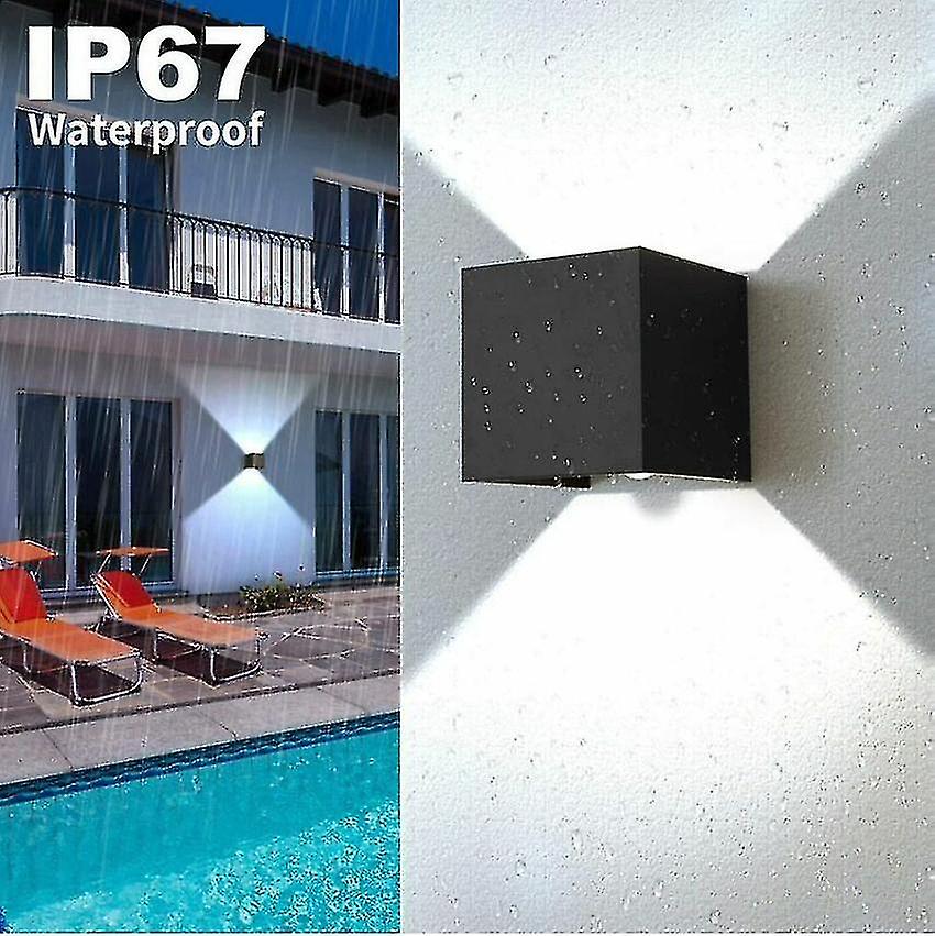 12w Wall Light With Motion Sensor For Indoor Outdoor， Adjustable Angle Led Wall Sconce， Ip67 Waterproof 6000k Cool White Wall Lamp， For Corridor Garde