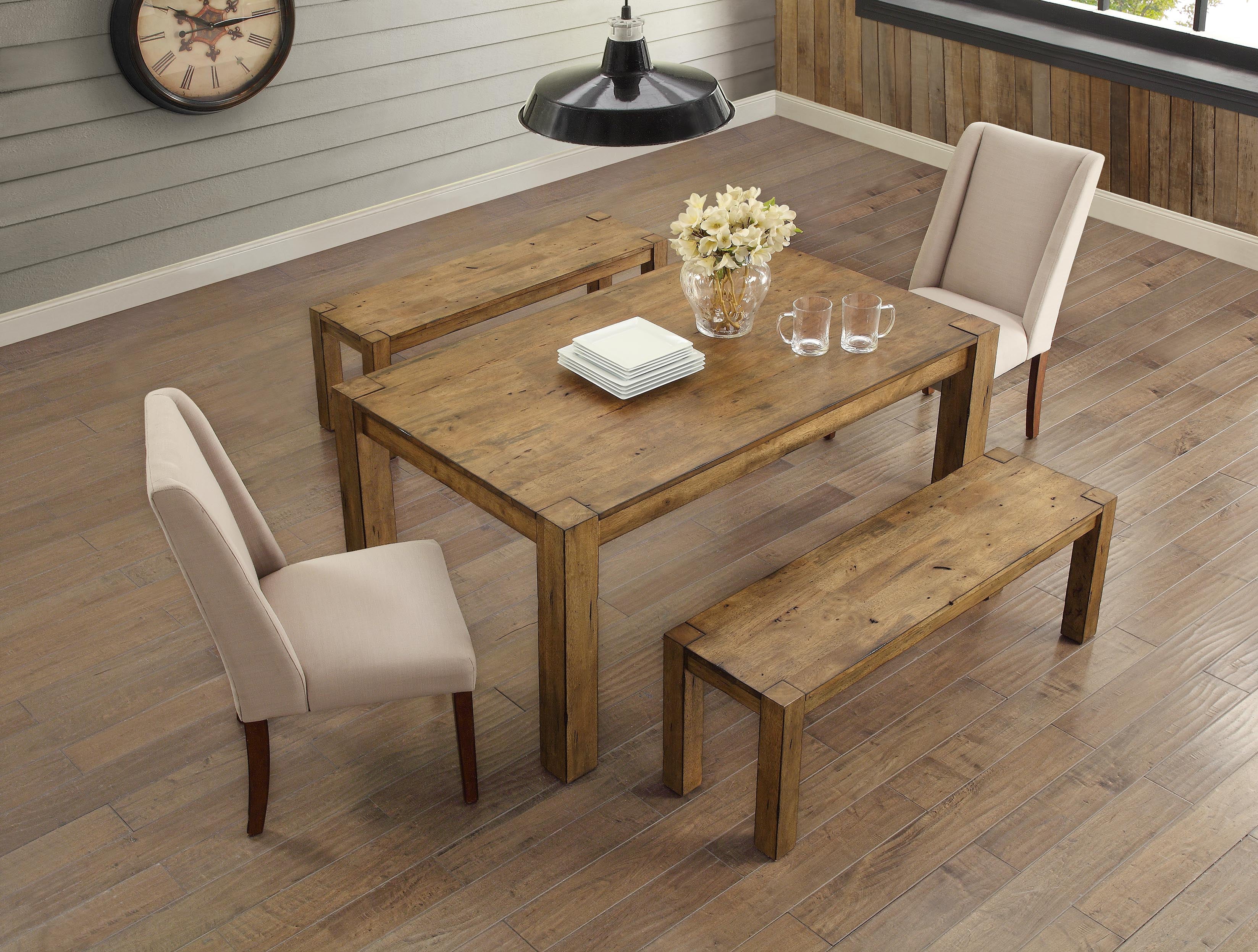 Better Homes & Gardens Bryant Solid Wood Dining Table, Rustic Brown