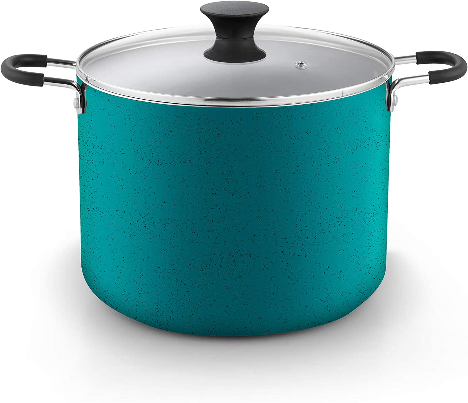 Cook N Home Nonstick Stockpot， 10.5-Qt， Turquoise