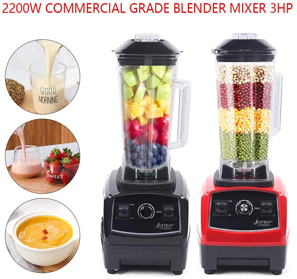 OUKANING Commercial Grade Blender Mixer Juicer Commercial Smoothie Blender for Frozen Drinks and Smoothies 3HP 2200W Heavy Duty