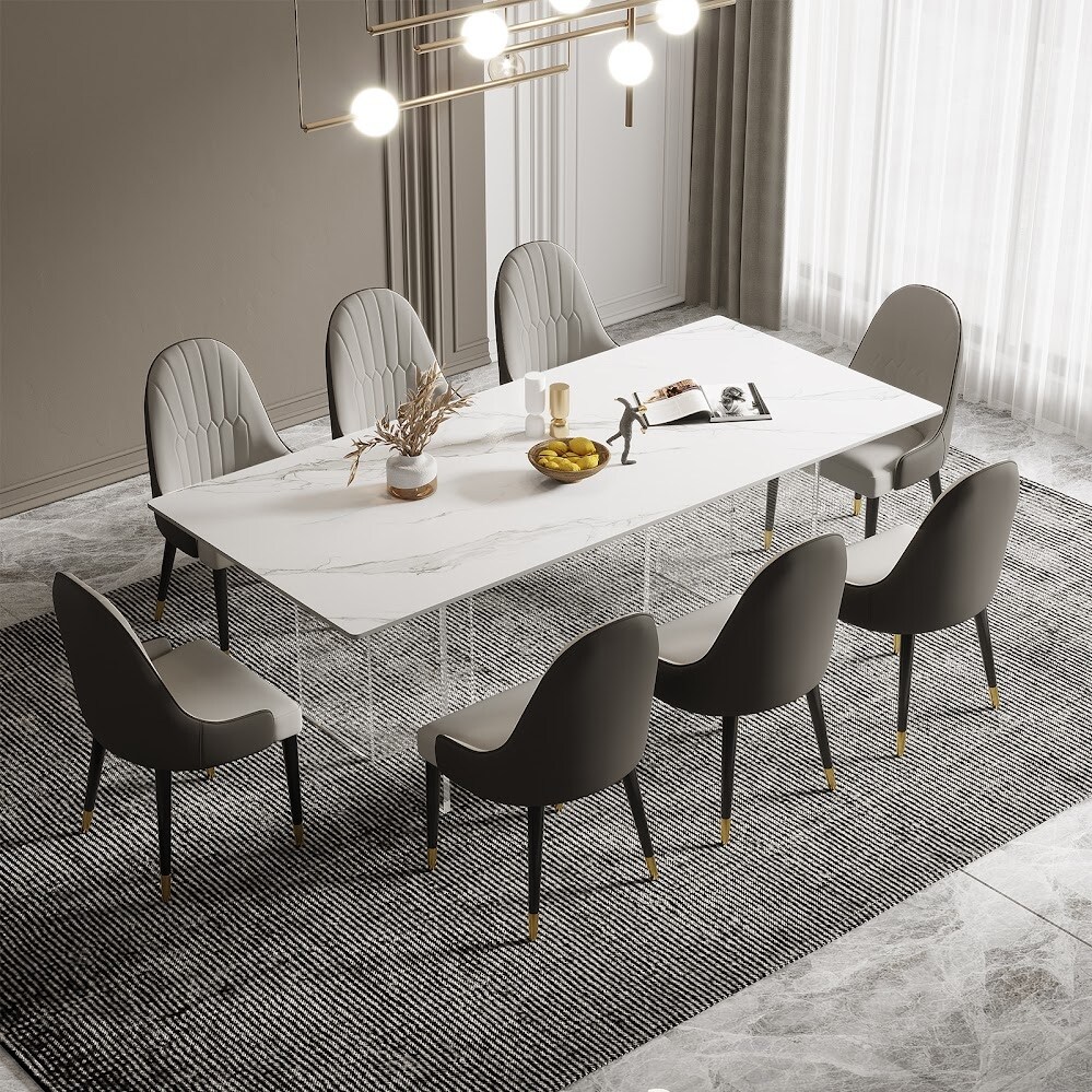 Modern 9 Piece 1.8 Dining Table Set