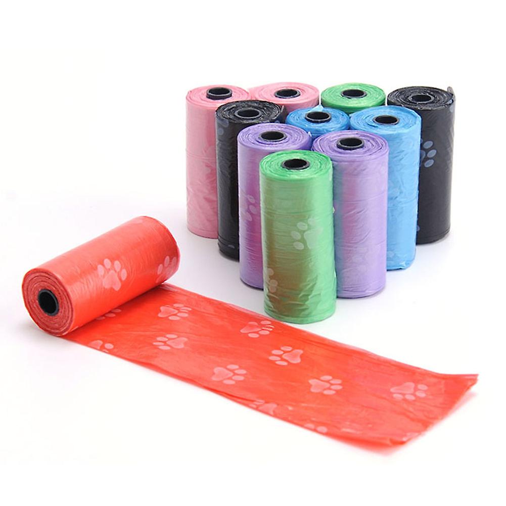 Pet Garbage Bag 15pcs / One Roll Dog Feces Cat Cleaning Pick Up