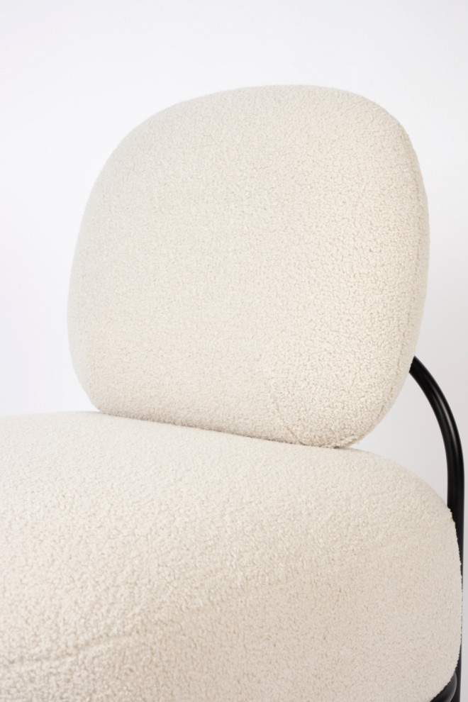 White Modern Lounge Chair  DF Polly   Midcentury   Armchairs And Accent Chairs   by Oroa   Distinctive Furniture  Houzz