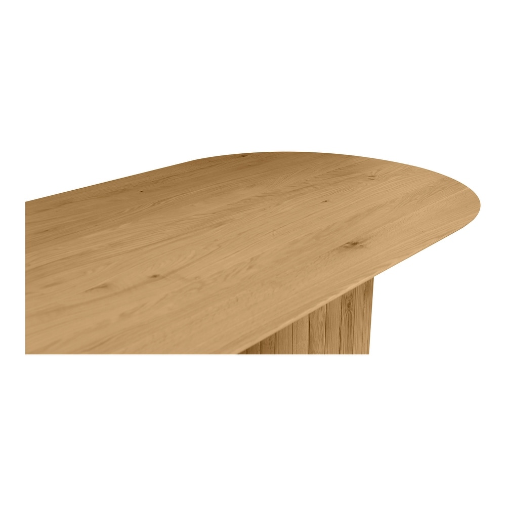 Aurelle Home Poete Solid Acacia Wood Pedestal Dining Table