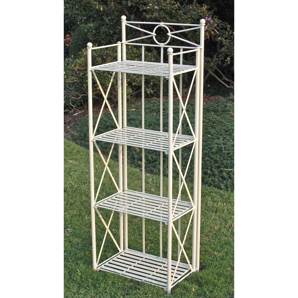 International Caravan St. Lucia 4 tier Baker's Rack