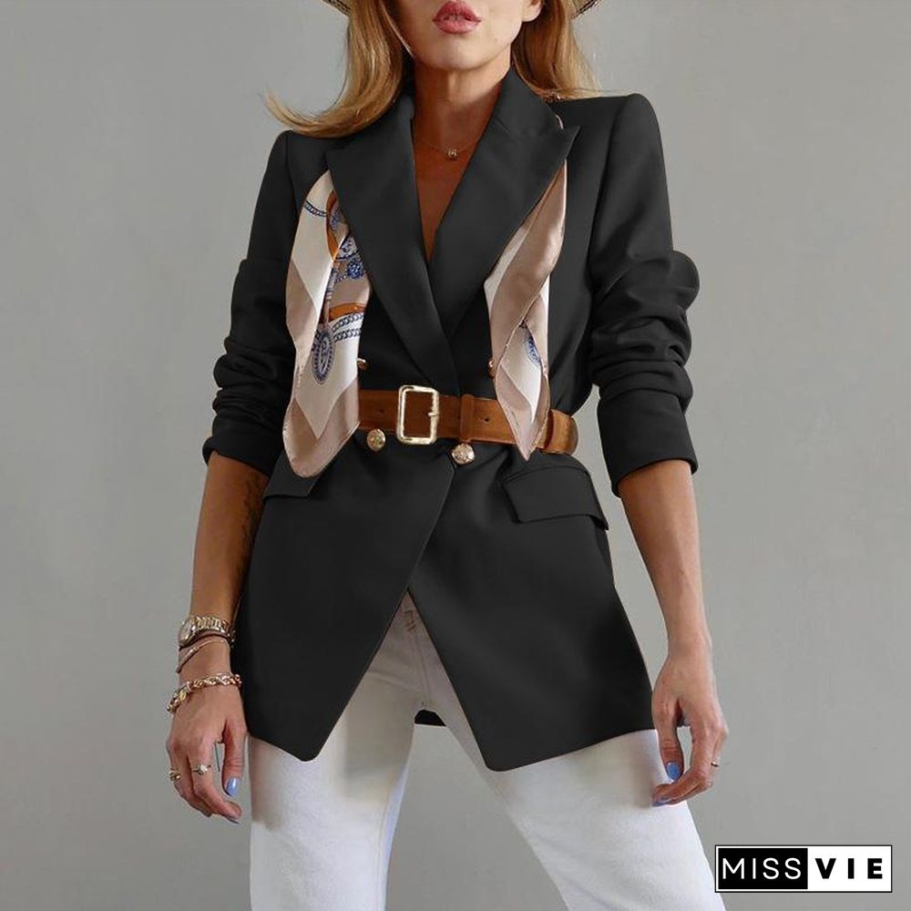 Slim Lapel Split Joint Slim Coat