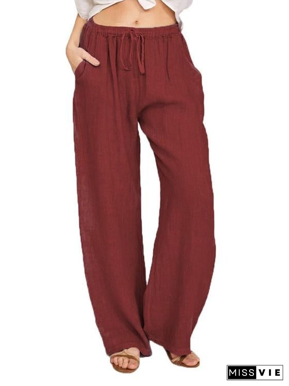 Women Loose Cotton & Linen Casual Pants