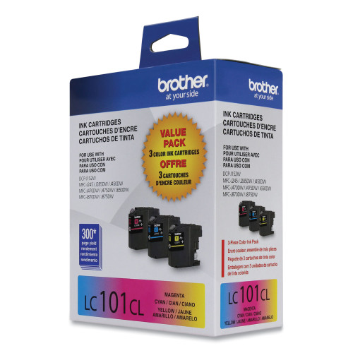 Brother LC1013PKS Innobella Ink， 300 Page-Yield， Cyan/Magenta/Yellow