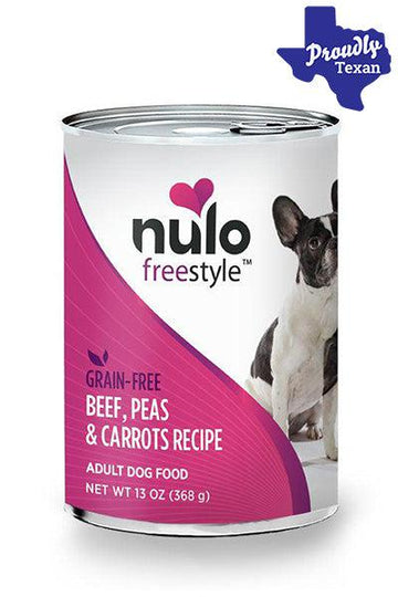 Nulo Freestyle Beef， Peas， and Carrots Pate Canned Dog Food