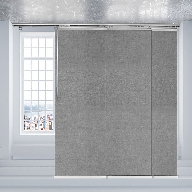 Rod Desyne Woven Gray Blind