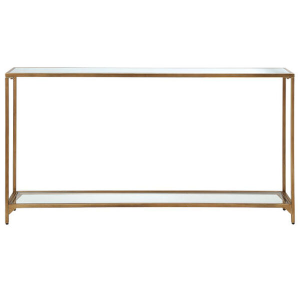 Linden Warm Gold Console Table