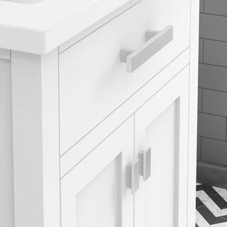 Water Creation Myra Collection 24 in. Bathroom Vanity in Pure White with Ceramics Vanity Top in White - Vanity Only MYRA24W