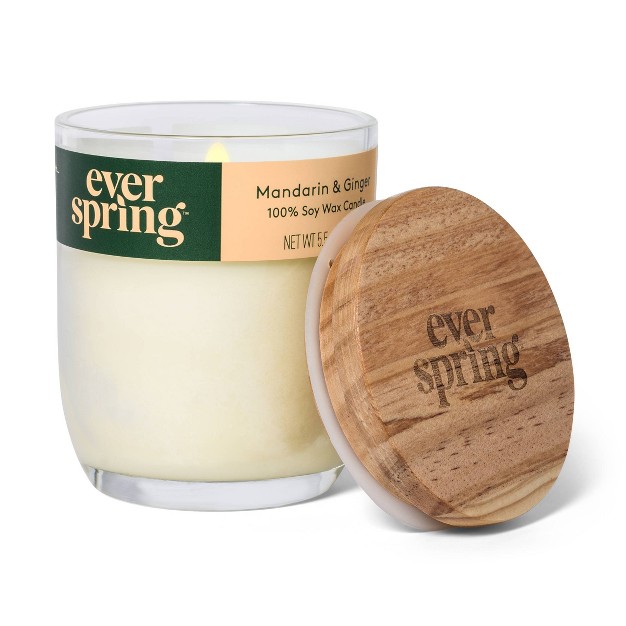 Mandarin amp Ginger 100 Soy Wax Candle