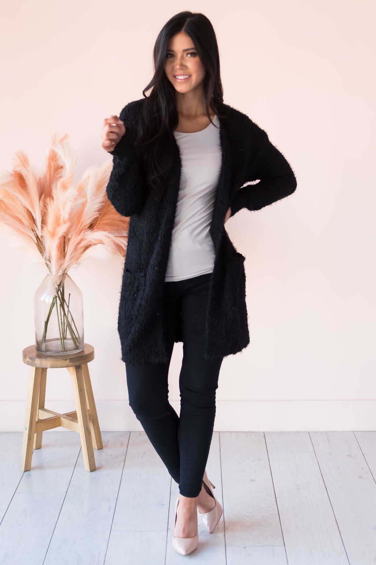 Soft & Cuddly Modest Sweater Cardigan