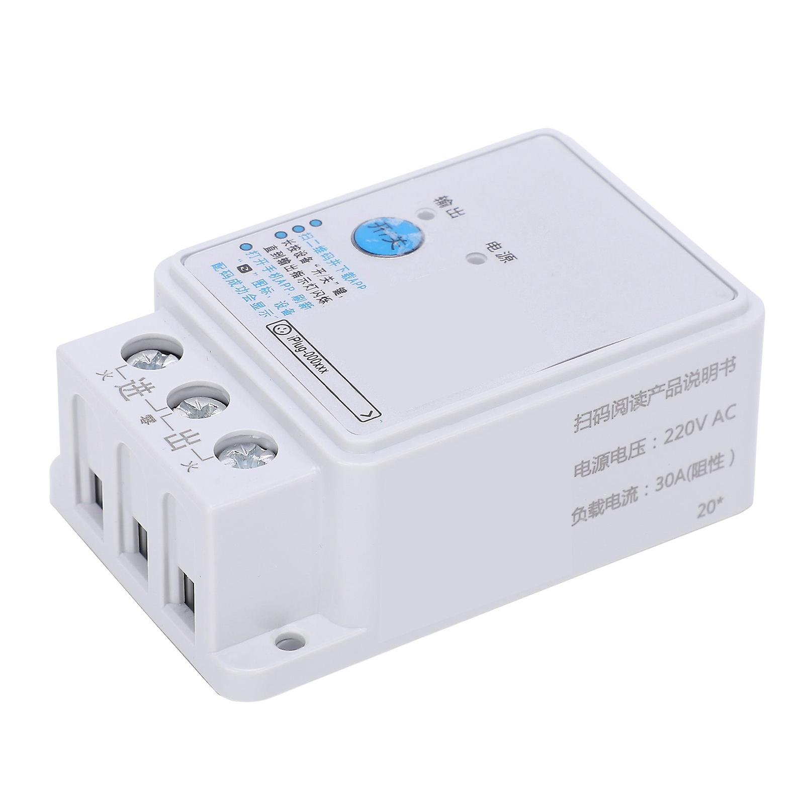 BERM Time-Controlled Switch Bluetooth Plastic Microcomputer Timer for Household DZL-30A 220VAC