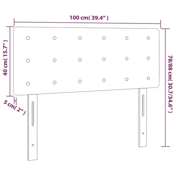 vidaXL Headboard White 39.4