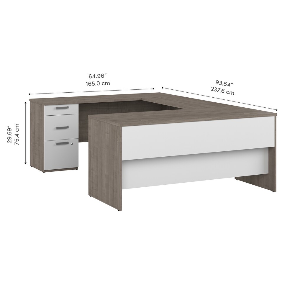 Ridgeley 65W U Shaped Desk by Bestar