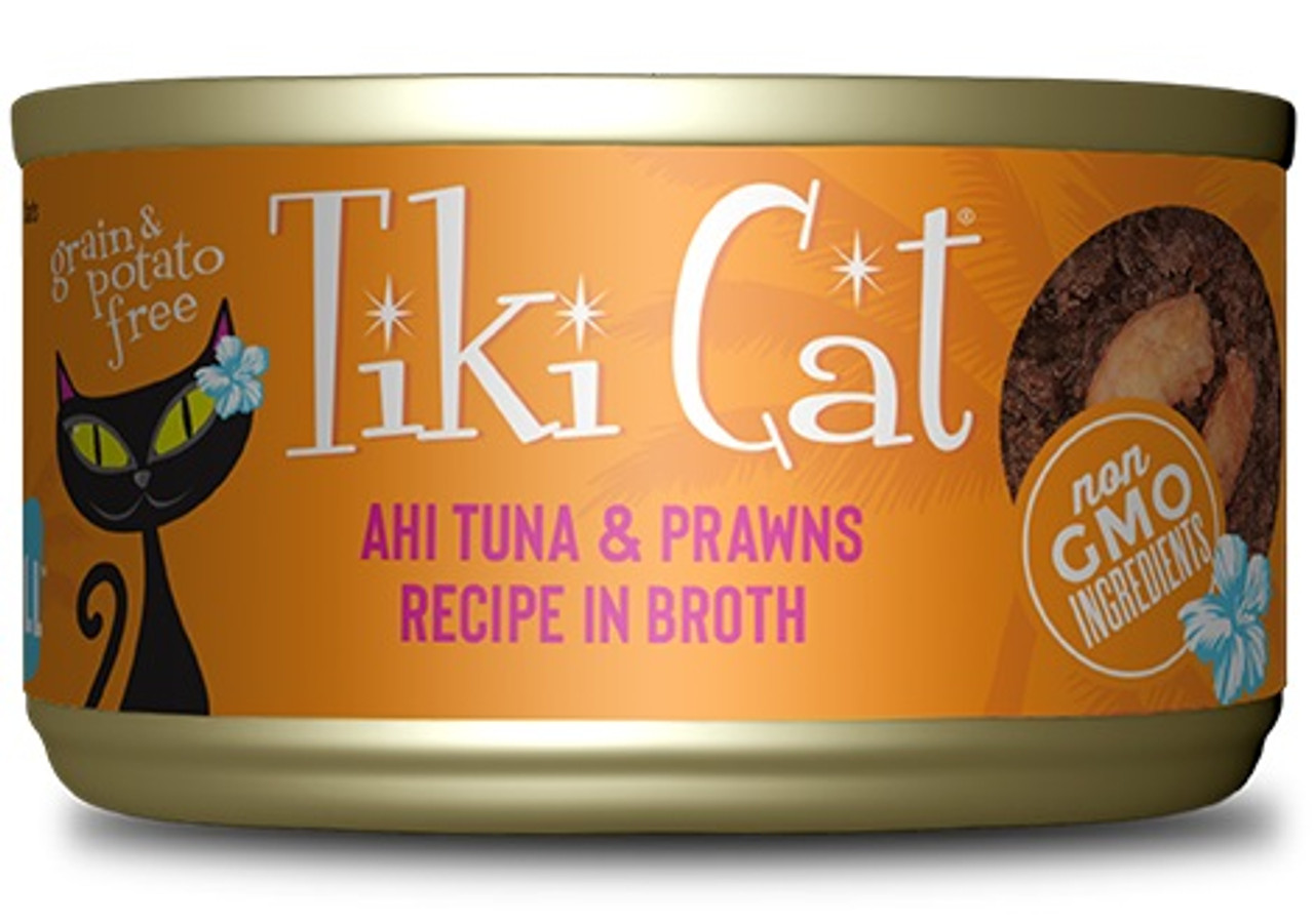 Tiki Cat Manana Grill Ahi Tuna with Prawns， 2.8oz