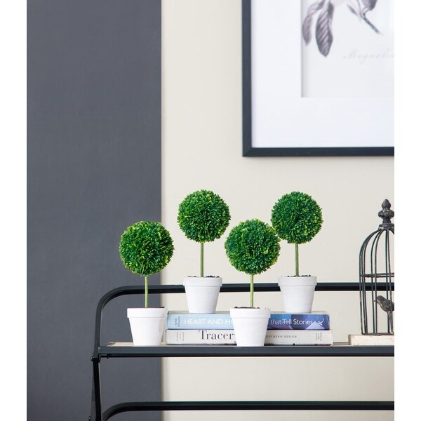 Artificial Boxwood Potted Topiaries