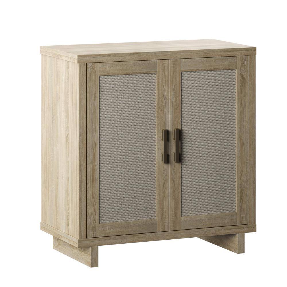 Twin Star Home Bishop Oak Accent Cabinet With Linen Door AC7030-PO112