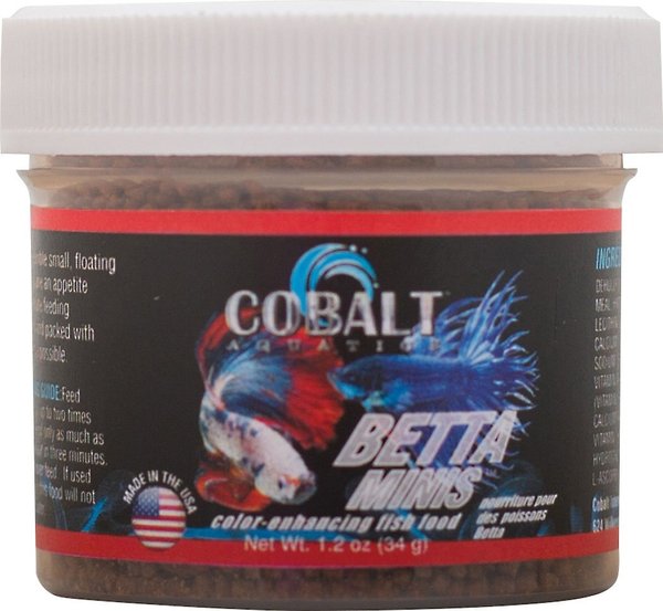 Cobalt Aquatics Betta Minis Fish Food