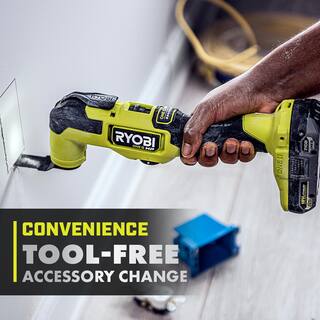 RYOBI ONE+ HP 18V Brushless Cordless Multi-Tool Kit with 2.0 Ah HIGH PERFORMANCE Battery and Charger PBLMT50K1