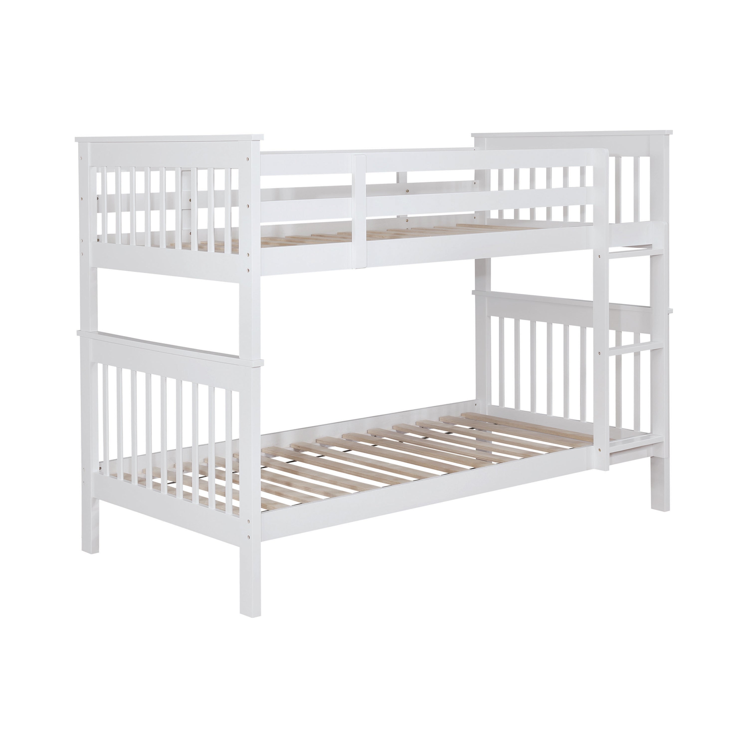 Chapman Wood Twin Over Twin Bunk Bed White-460244N